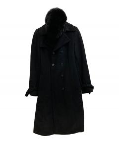 中古・古着通販】ZARA (ザラ) ベルベットウールブレンドニットコート