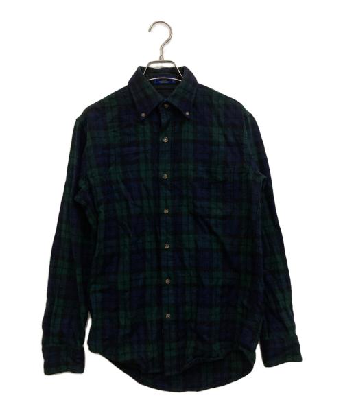 PENDLETON（ペンドルトン）PENDLETON (ペンドルトン) ウールシャツ ネイビー×グリーン サイズ:XSの古着・服飾アイテム