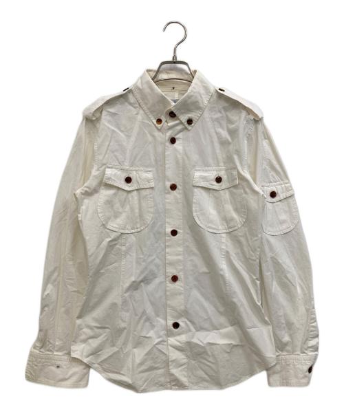 Vivienne Westwood man（ヴィヴィアン ウェストウッド マン）Vivienne Westwood man (ヴィヴィアン ウェストウッド マン) 長袖シャツ ホワイト サイズ:44の古着・服飾アイテム