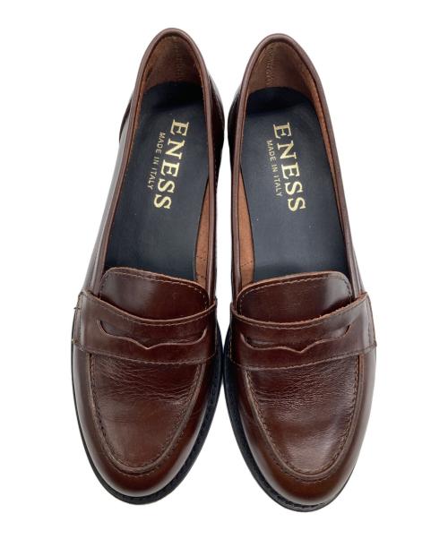 ENESS（エネス）ENESS (エネス) ローファー ブラウン サイズ:37の古着・服飾アイテム
