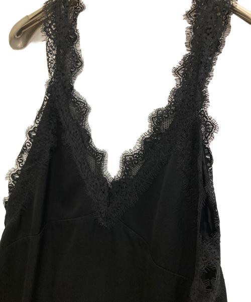 SALON adam et rope'（サロンアダムエロペ）SALON adam et rope' (サロンアダムエロペ) ビンテージライクアクセントレースワンピース ブラック サイズ:Fの古着・服飾アイテム