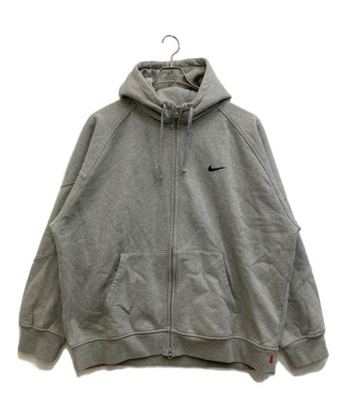 NIKE（ナイキ）NIKE (ナイキ) SUPREME (シュプリーム) Zip Up Hooded Sweatshirt Heather グレー サイズ:2XLの古着・服飾アイテム