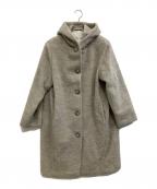 MaxMaraマックスマーラ）の古着「アルパカ混フーデッドコート」｜ベージュ