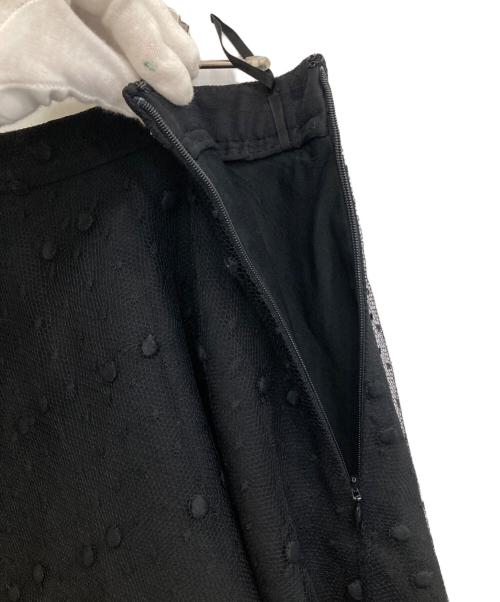 VALENTINO（ヴァレンティノ）VALENTINO (ヴァレンティノ) ドット柄チュールスカート ブラック サイズ:44の古着・服飾アイテム