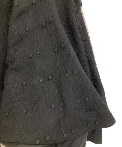 VALENTINO（ヴァレンティノ）VALENTINO (ヴァレンティノ) ドット柄チュールスカート ブラック サイズ:44の古着・服飾アイテム