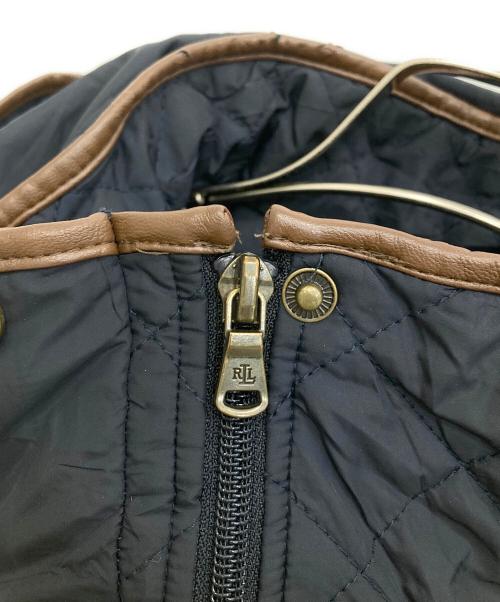 LAUREN RALPH LAUREN（ローレンラルフローレン）LAUREN RALPH LAUREN (ローレンラルフローレン) キルティングコート ブラウン×ネイビー サイズ:Mの古着・服飾アイテム