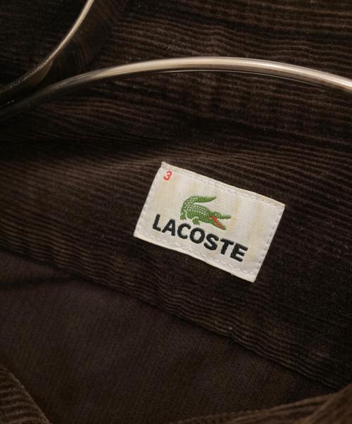 LACOSTE（ラコステ）LACOSTE (ラコステ) コーデュロイカバーオール ブラウン サイズ:3の古着・服飾アイテム