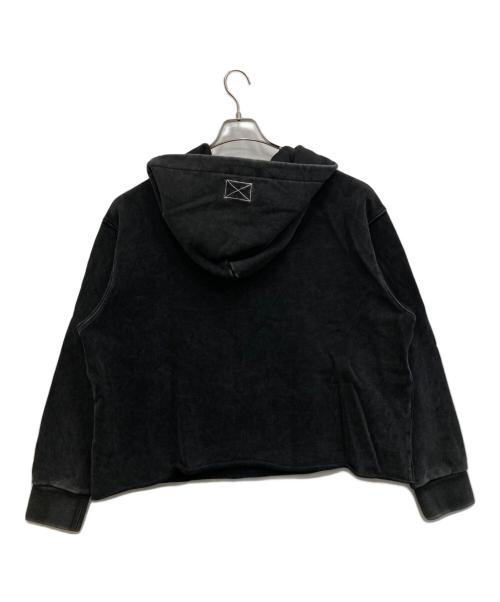 MLVINCE（メルヴィンス）MLVINCE (メルヴィンス) OVERSIZED HALF ZIP HOODY ブラック サイズ:Mの古着・服飾アイテム