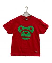 A BATHING APE（ア ベイシング エイプ）の古着「Tシャツ」｜レッド