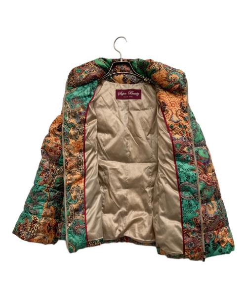 Super Beauty（スーパービューティ）Super Beauty (スーパービューティ) ペイズリー柄ダウンジャケット マルチカラー サイズ:40の古着・服飾アイテム