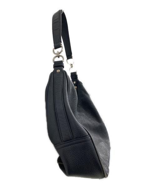 COACH（コーチ）COACH (コーチ) レザーワンショルダーバッグ ネイビーの古着・服飾アイテム