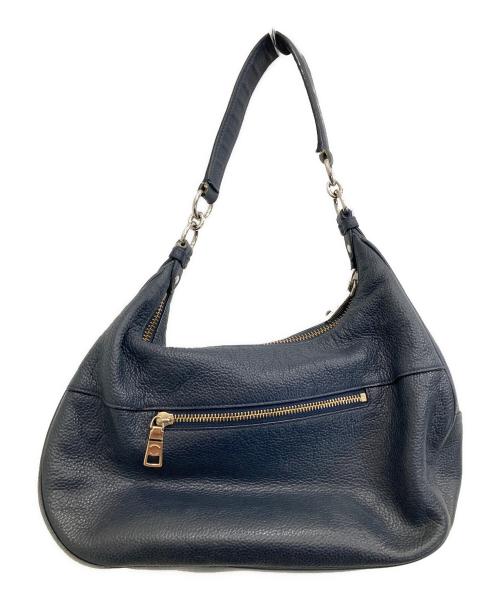 COACH（コーチ）COACH (コーチ) レザーワンショルダーバッグ ネイビーの古着・服飾アイテム