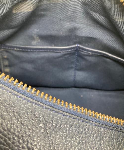 COACH（コーチ）COACH (コーチ) レザーワンショルダーバッグ ネイビーの古着・服飾アイテム