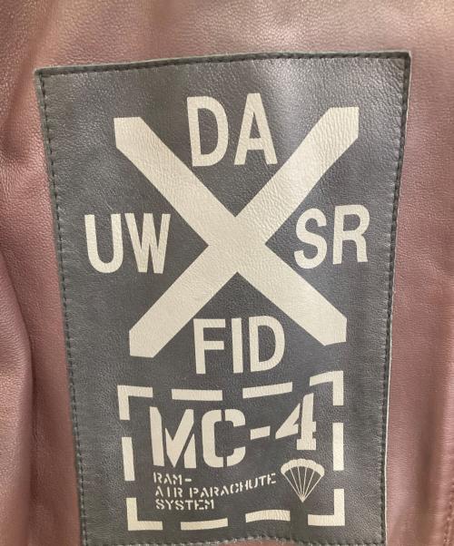 AVIREX（アヴィレックス）AVIREX (アヴィレックス) フーディレザージャケット ブラウン サイズ:Lの古着・服飾アイテム