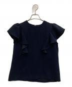 BORDERS at BALCONYボーダーズアットバルコニー）の古着「ノースリーブブラウス」｜ネイビー