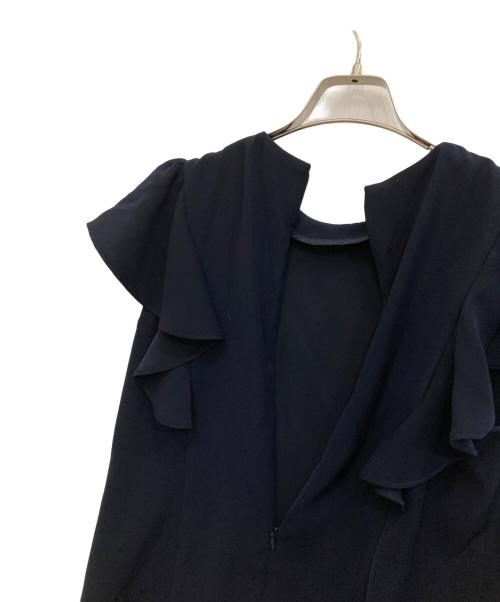 BORDERS at BALCONY（ボーダーズアットバルコニー）BORDERS AT BALCONY (ボーダーズアットバルコニー) ノースリーブブラウス ネイビー サイズ:38の古着・服飾アイテム