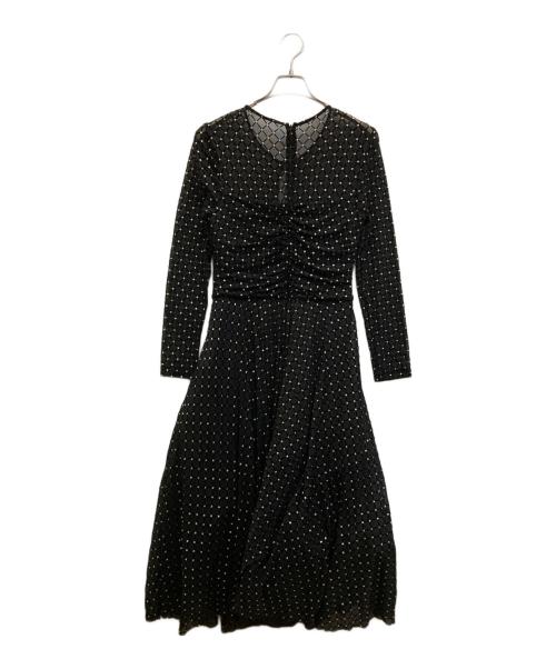 nissa（ニッサ）nissa (ニッサ) 長袖ワンピース ブラック サイズ:38の古着・服飾アイテム