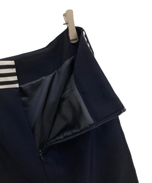 BORDERS at BALCONY（ボーダーズアットバルコニー）BORDERS AT BALCONY (ボーダーズアットバルコニー) リゾートティアードスカート ネイビー サイズ:38の古着・服飾アイテム