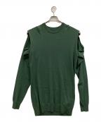 Maison Margielaメゾンマルジェラ）の古着「カッティングニット」｜グリーン