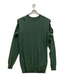 Maison Margiela（メゾンマルジェラ）の古着「カッティングニット」｜グリーン