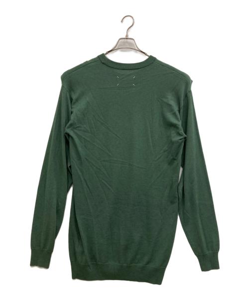Maison Margiela（メゾンマルジェラ）Maison Margiela (メゾンマルジェラ) カッティングニット グリーン サイズ:Sの古着・服飾アイテム