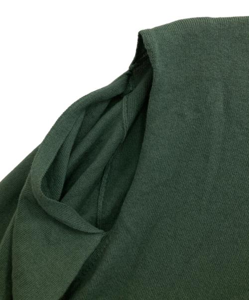 Maison Margiela（メゾンマルジェラ）Maison Margiela (メゾンマルジェラ) カッティングニット グリーン サイズ:Sの古着・服飾アイテム