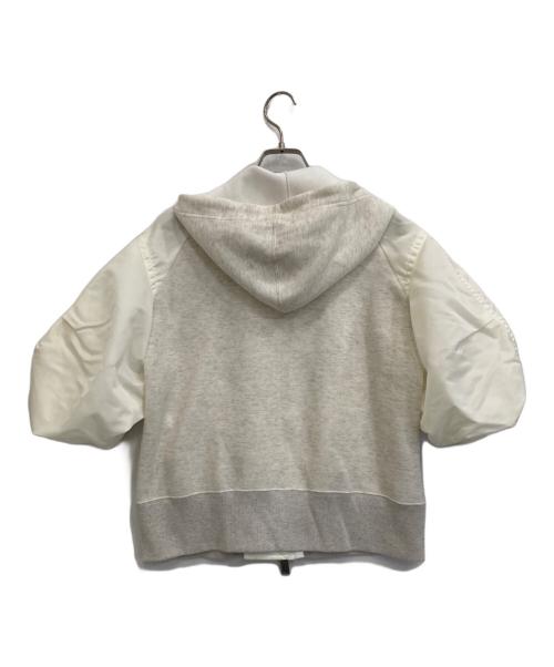 sacai（サカイ）sacai (サカイ) Sponge Sweat Blouson ホワイト サイズ:2の古着・服飾アイテム