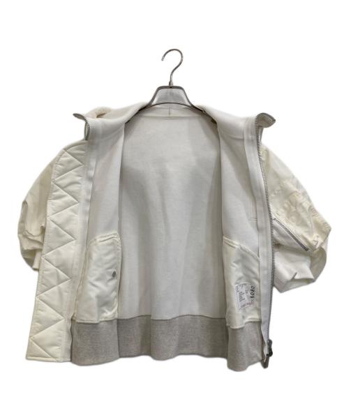 sacai（サカイ）sacai (サカイ) Sponge Sweat Blouson ホワイト サイズ:2の古着・服飾アイテム
