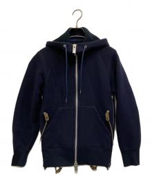 sacai（サカイ）の古着「ジップパーカー」｜ネイビー