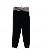 BORDERS at BALCONYボーダーズアットバルコニー）の古着「TAPERD PANTS」｜ブラック