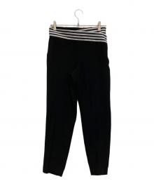 BORDERS at BALCONY（ボーダーズアットバルコニー）の古着「TAPERD PANTS」｜ブラック