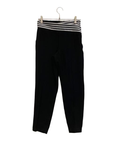 BORDERS at BALCONY（ボーダーズアットバルコニー）BORDERS AT BALCONY (ボーダーズアットバルコニー) TAPERD PANTS ブラック サイズ:36の古着・服飾アイテム