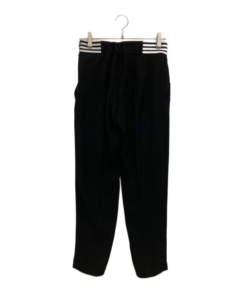 BORDERS at BALCONY（ボーダーズアットバルコニー）BORDERS AT BALCONY (ボーダーズアットバルコニー) TAPERD PANTS ブラック サイズ:36の古着・服飾アイテム