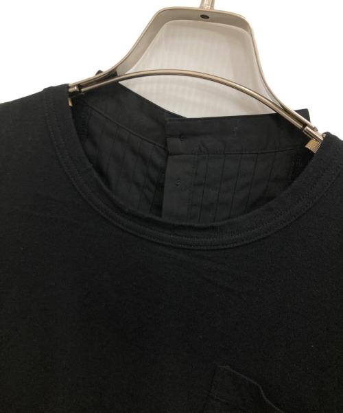 sacai（サカイ）sacai (サカイ) 切替Tシャツ ブラック サイズ:1の古着・服飾アイテム