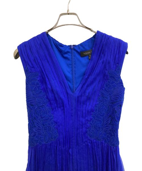 TADASHI SHOJI（タダシ ショージ）TADASHI SHOJI (タダシ ショージ) ノースリーブワンピース ブルーの古着・服飾アイテム