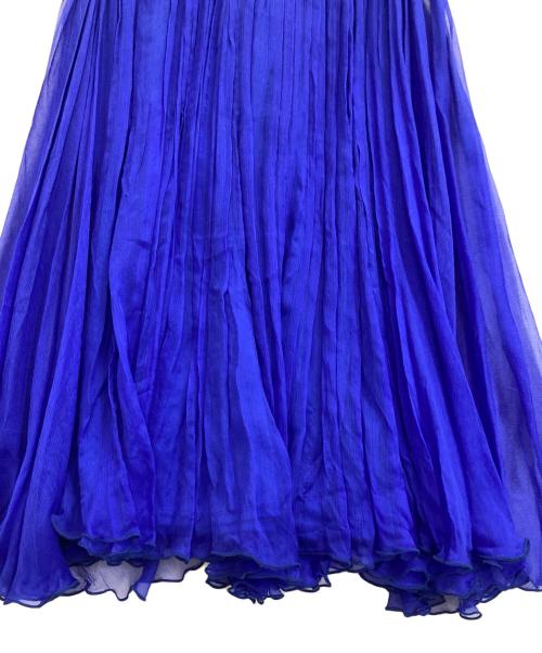 TADASHI SHOJI（タダシ ショージ）TADASHI SHOJI (タダシ ショージ) ノースリーブワンピース ブルーの古着・服飾アイテム