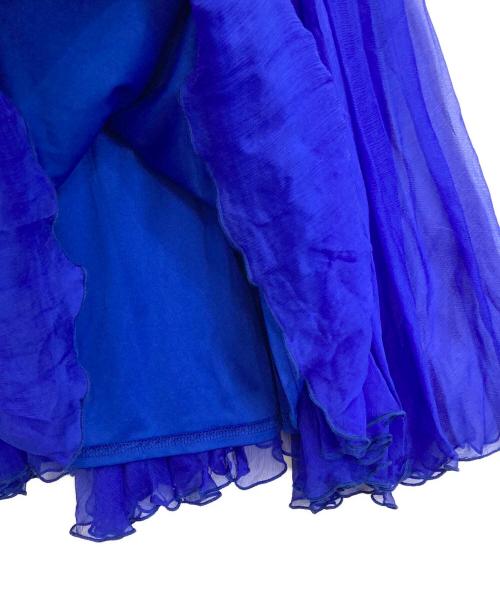 TADASHI SHOJI（タダシ ショージ）TADASHI SHOJI (タダシ ショージ) ノースリーブワンピース ブルーの古着・服飾アイテム