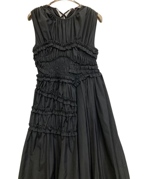 CECILIE BAHNSEN（セシリーバンセン）CECILIE BAHNSEN (セシリーバンセン) UTOPIA DRESS/ノースリーブワンピース ブラック サイズ:4の古着・服飾アイテム