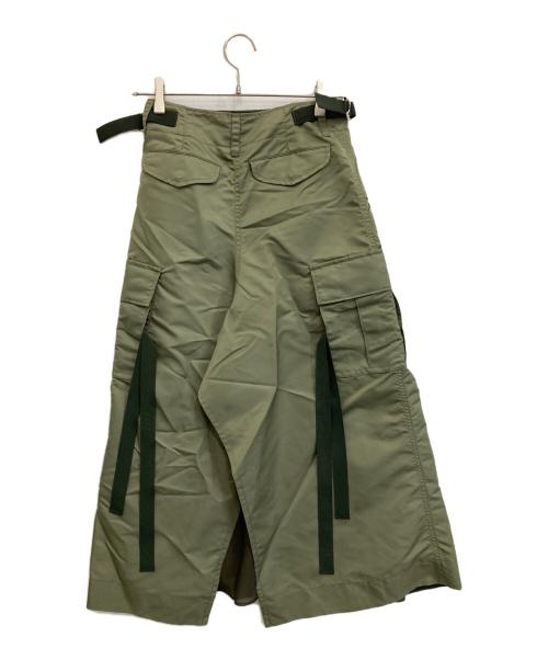 sacai（サカイ）sacai (サカイ) MA1ドッキングラップスカート オリーブの古着・服飾アイテム