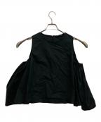 YOKO CHANヨーコチャン）の古着「長袖ブラウス」｜ブラック