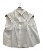 sacaiサカイ）の古着「オーバーサイズレイヤードシャツ」｜ホワイト