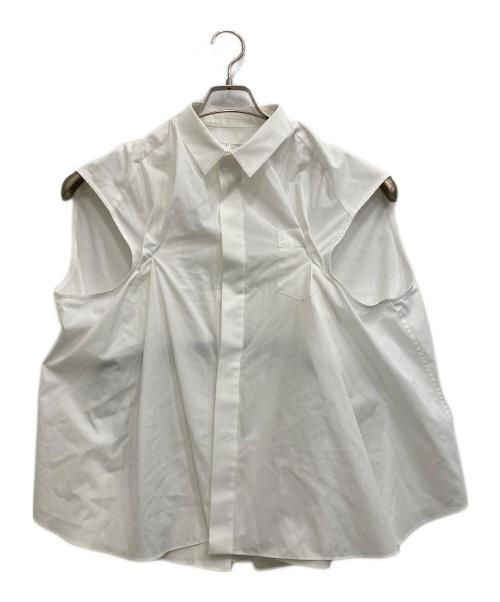 sacai（サカイ）sacai (サカイ) オーバーサイズレイヤードシャツ ホワイト サイズ:1の古着・服飾アイテム