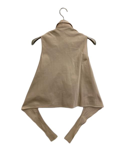 GIAMBATTISTA VALLi（ジャンバティスタ・バリ）GIAMBATTISTA VALLi (ジャンバティスタ・バリ) シルクノースリーブシャツ ブラウン サイズ:XSの古着・服飾アイテム