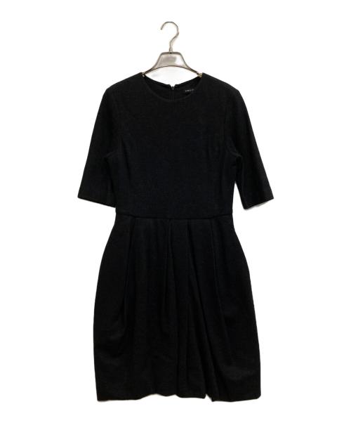 YOKO CHAN（ヨーコチャン）YOKO CHAN (ヨーコチャン) ウールワンピース ブラック サイズ:40の古着・服飾アイテム