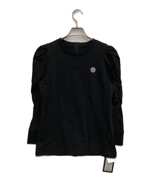 BORDERS at BALCONY（ボーダーズアットバルコニー）BORDERS AT BALCONY (ボーダーズアットバルコニー) カットソー ブラック サイズ:36の古着・服飾アイテム