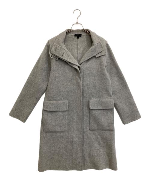 theory（セオリー）theory (セオリー) カシミヤ混コート グレー サイズ:Pの古着・服飾アイテム