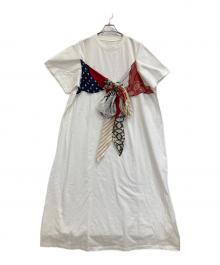 MM6 Maison Margiela（エムエムシックスメゾンマルジェラ）の古着「半袖ワンピース」｜ホワイト