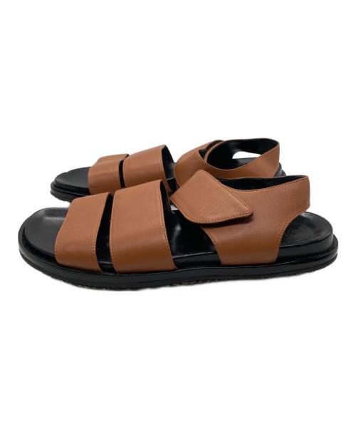 MARNI（マルニ）MARNI (マルニ) レザーベルトサンダル ブラック サイズ:38の古着・服飾アイテム