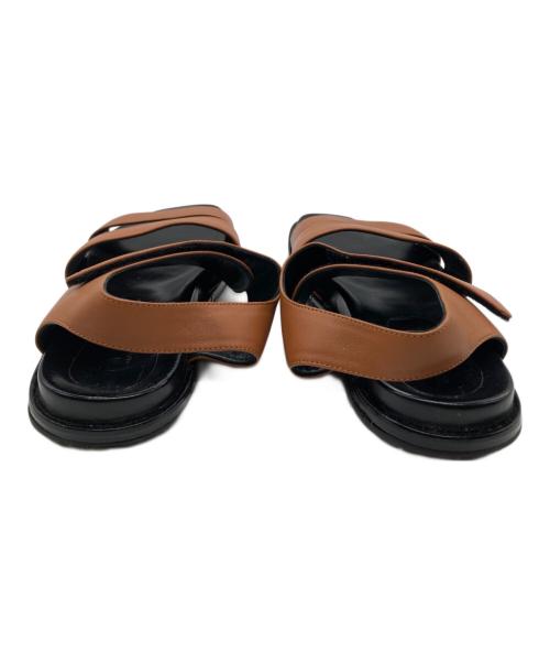 MARNI（マルニ）MARNI (マルニ) レザーベルトサンダル ブラック サイズ:38の古着・服飾アイテム