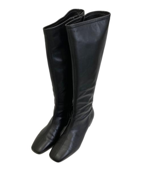 FABIO RUSCONI（ファビオルスコーニ）FABIO RUSCONI (ファビオルスコーニ) ロングブーツ ブラック サイズ:38 1/2の古着・服飾アイテム